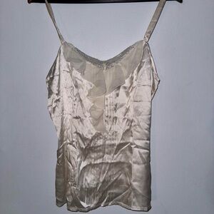 White House black market silk top size large